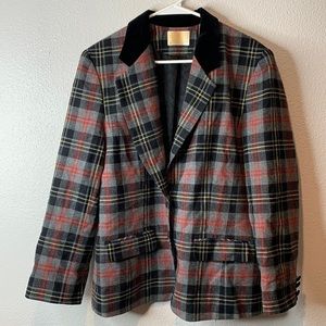 PENDLETON 100% Virgin Wool Plaid Jacket Blazer 16